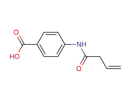 Molecular Structure of 152128-32-0 (Benzoic acid, 4-[(1-oxo-3-butenyl)amino]- (9CI))