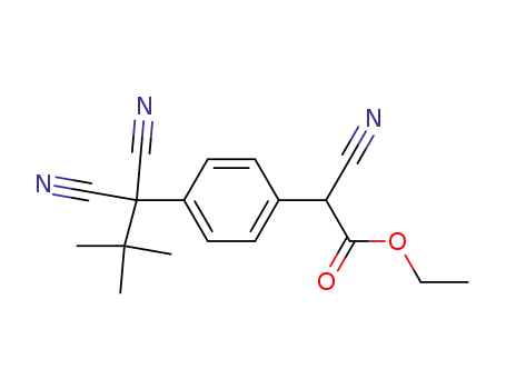 cyano-[4-(1,1-dicyano-2,2-dimethyl-propyl)-phenyl]-acetic acid ethyl ester