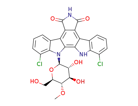 5,21-Dichloro-3-[3,4-dihydroxy-6-(hydroxymethyl)-5-methoxyoxan-2-yl]-3,13,23-triazahexacyclo[14.7.0.02,10.04,9.011,15.017,22]tricosa-1,4(9),5,7,10,15,17(22),18,20-nonaene-12,14-dione