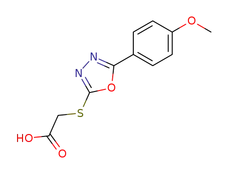 5-(4-METHOXY-PHENYL)-[1,3,4]OXADIAZOL-2-YLSULFANYL]-아세트산