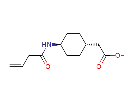 Molecular Structure of 189504-66-3 ((4-But-3-enoylamino-cyclohexyl)-acetic acid)