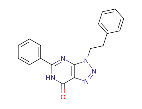 3-Phenethyl-5-phenyl-3,6-dihydro-[1,2,3]triazolo[4,5-d]pyrimidin-7-one