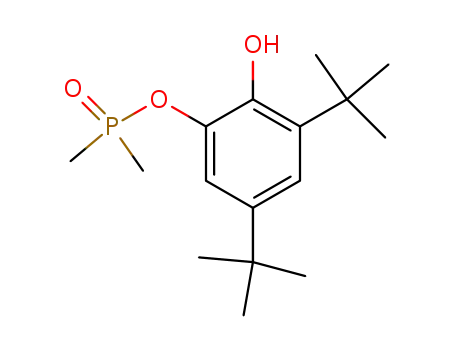 Molecular Structure of 131028-82-5 (Dimethylphosphinsaeure-2-hydroxy-3,5-di-tert-butylphenylester)