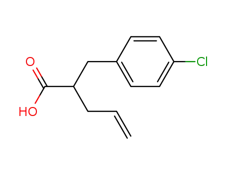 Molecular Structure of 91393-56-5 (Benzenepropanoic acid, 4-chloro-α-2-propen-1-yl-)