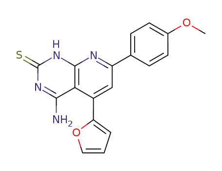 4-amino-5-furan-2-yl-7-(4-methoxy-phenyl)-1<i>H</i>-pyrido[2,3-<i>d</i>]pyrimidine-2-thione