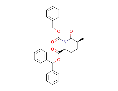 diphenylmethyl cis-(2S)-N-benzyloxycarbonyl-5-methyl-6-oxopipecolate