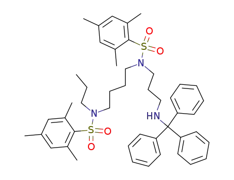 Benzenesulfonamide,
2,4,6-trimethyl-N-[4-[propyl[(2,4,6-trimethylphenyl)sulfonyl]amino]butyl]-
N-[3-[(triphenylmethyl)amino]propyl]-
