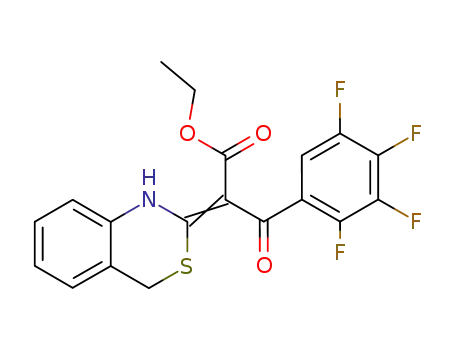 ethyl 2-(2,3,4,5-tetrahydrobenzoyl)-3-(2H-1,4-dihydro-3,1-benzothiazin-2-yl)acrylate