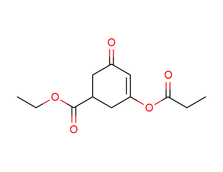 5-Oxo-3-propionyloxy-cyclohex-3-enecarboxylic acid ethyl ester