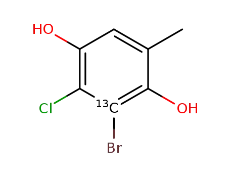 (3-13C) 3-bromo-2-chloro-5-methylbenzene-1,4-diol