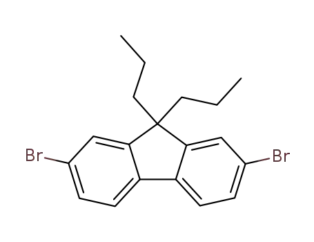 Molecular Structure of 157771-56-7 (2,7-Dibromo-9,9-di(1-propyl)-9H-fluorene)