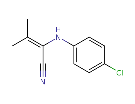 2-(4-chlorophenylamino)-3-methylbut-2-enenitrile