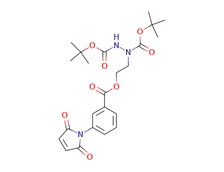 1,2-Hydrazinedicarboxylic acid,
1-[2-[[3-(2,5-dihydro-2,5-dioxo-1H-pyrrol-1-yl)benzoyl]oxy]ethyl]-,
bis(1,1-dimethylethyl) ester