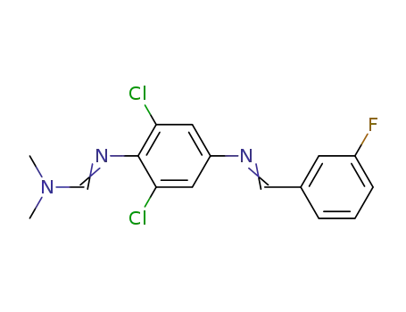 N'-(2,6-Dichloro-4-{[1-(3-fluoro-phenyl)-meth-(E)-ylidene]-amino}-phenyl)-N,N-dimethyl-formamidine
