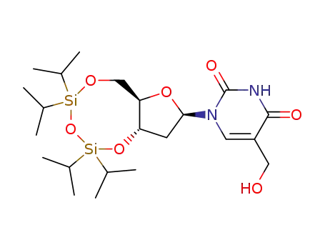 Thymidine,
a-hydroxy-3',5'-O-[1,1,3,3-tetrakis(1-methylethyl)-1,3-disiloxanediyl]-