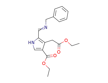 5-[(E)-Benzylimino-methyl]-4-ethoxycarbonylmethyl-1H-pyrrole-3-carboxylic acid ethyl ester