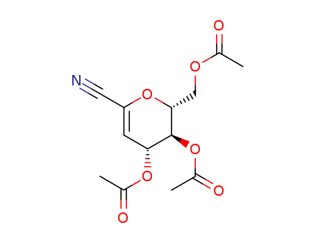 D-arabino-Hept-2-enononitrile,2,6-anhydro-3-deoxy-, 4,5,7-triacetate (9CI)