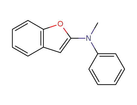 Molecular Structure of 174832-50-9 (2-Benzofuranamine,  N-methyl-N-phenyl-)