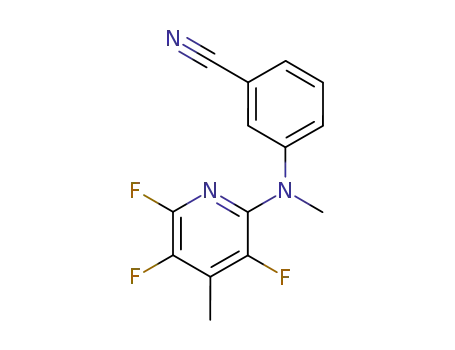 3-(4-methyl-3,5,6-trifluoropyridin-2-yl)methylaminobenzonitrile