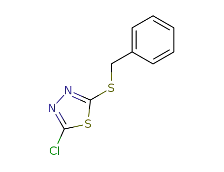Molecular Structure of 187744-63-4 (1,3,4-Thiadiazole, 2-chloro-5-[(phenylmethyl)thio]-)