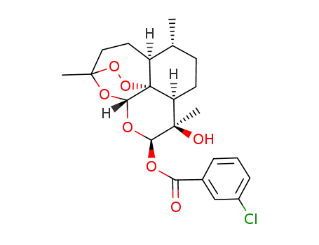 11β-hydroxy-12β-O-(3-chlorobenzoyl)dihydroartemisinin