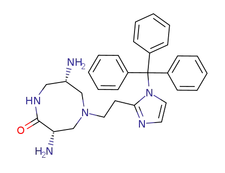 (3S,7S)-3,7-Diamino-5-[2-(1-trityl-1H-imidazol-2-yl)-ethyl]-[1,5]diazocan-2-one