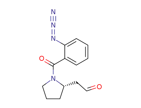 Molecular Structure of 191528-63-9 ([(S)-1-(2-Azido-benzoyl)-pyrrolidin-2-yl]-acetaldehyde)