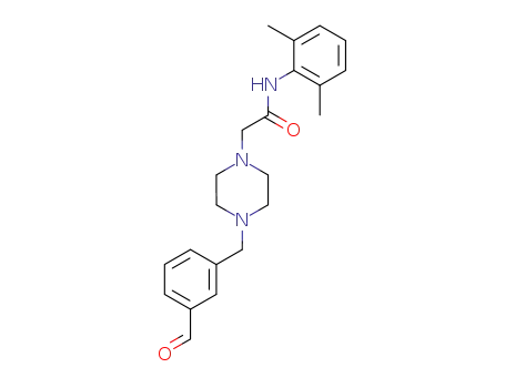 Molecular Structure of 185407-98-1 (N-(2,6-dimethylphenyl)-2-[4-(3-formylbenzyl)piperazin-1-yl]acetamide)