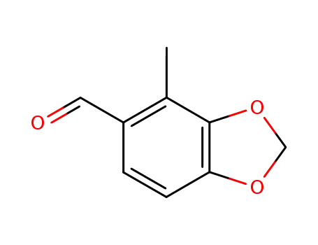 Molecular Structure of 58343-46-7 (1,3-Benzodioxole-5-carboxaldehyde, 4-methyl-)