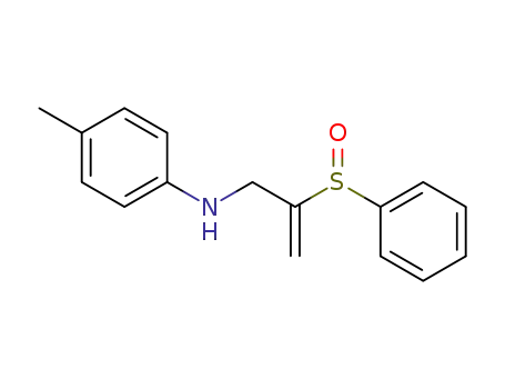 Benzenamine, 4-methyl-N-[2-(phenylsulfinyl)-2-propenyl]-