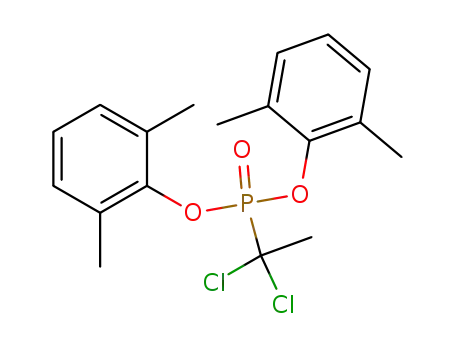 Molecular Structure of 76569-12-5 (bis(2,6-dimethylphenyl) (1,1-dichloroethyl)phosphonate)