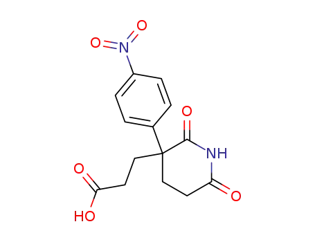 3-<3-(4-nitrophenyl)-2,6,-dioxo-piperidin-3-yl>-propionic acid