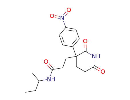 N-sec-Butyl-3-[3-(4-nitro-phenyl)-2,6-dioxo-piperidin-3-yl]-propionamide