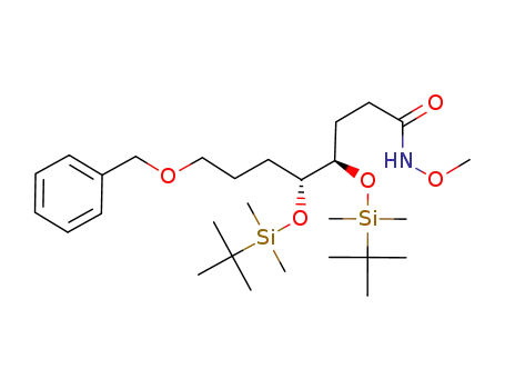 (4R,5R)-8-Benzyloxy-4,5-bis-(tert-butyl-dimethyl-silanyloxy)-octanoic acid methoxy-amide