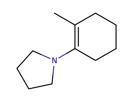 Molecular Structure of 5049-40-1 (Pyrrolidine, 1-(2-methyl-1-cyclohexen-1-yl)-)