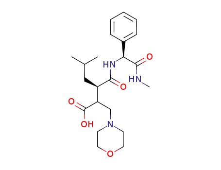 (R)-5-Methyl-3-[((S)-methylcarbamoyl-phenyl-methyl)-carbamoyl]-2-morpholin-4-ylmethyl-hexanoic acid