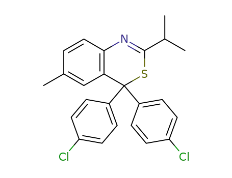 2-Isopropyl-4,4-bis(4-chlorophenyl)-6-methyl-4H-3,1-benzothiazine