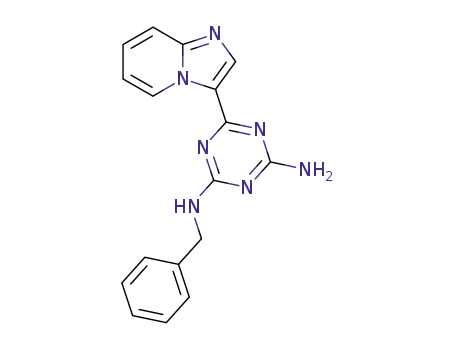 N-Benzyl-6-imidazo[1,2-a]pyridin-3-yl-[1,3,5]triazine-2,4-diamine