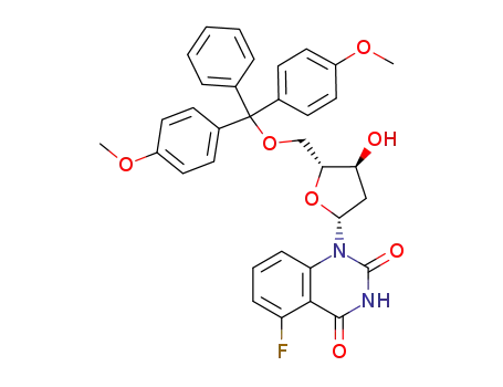 1-[2-deoxy-5-(4,4'-dimethoxytrityl)-β-D-erythro-pentofuranosyl]-5-fluoro-quinazoline-2,4(3H)-dione