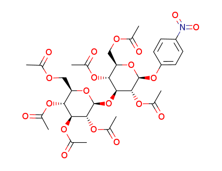 4-Nitrophenyl 2,4,6-tri-O-acetyl-3-O-(2,3,4,6-tetra-O-acetyl-β-D-glucopyranosyl)-β-D-glucopyranoside