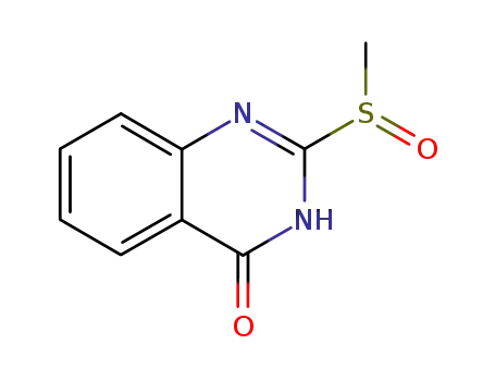 Molecular Structure of 212143-48-1 (2-(Methylsulfinyl)quinazolin-4(3H)-one)