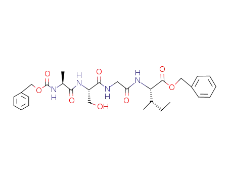 N-(Benzyloxycarbonyl)-L-alanyl-L-seryl-glycyl-L-isoleucin-benzylester