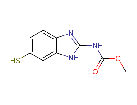 Molecular Structure of 79213-76-6 (METHYL(5-MERCAPTO-1H-BENZIMIDAZOL-2-YL)CARBAMATE)