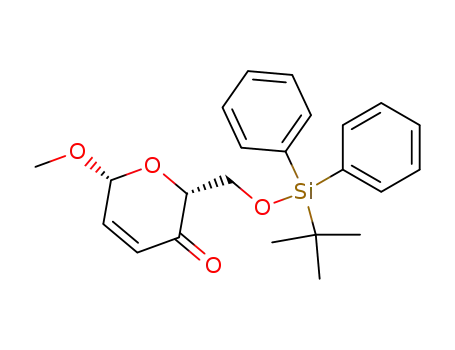 methyl 6-O-<(tert-butyldiphenyl)silyl>-2,3-dideoxy-β-D-glycero-hex-2-enopyranosid-4-ulose