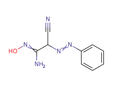 Molecular Structure of 94051-87-3 (Ethanimidamide, 2-cyano-N-hydroxy-2-(phenylazo)-)