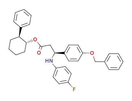 (S)-3-(4-Benzyloxy-phenyl)-3-(4-fluoro-phenylamino)-propionic acid (1R,2S)-2-phenyl-cyclohexyl ester