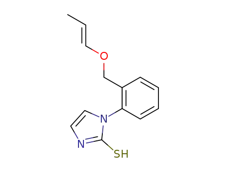 Molecular Structure of 214914-15-5 (1-{2-[((E)-Propenyl)oxymethyl]-phenyl}-1H-imidazole-2-thiol)