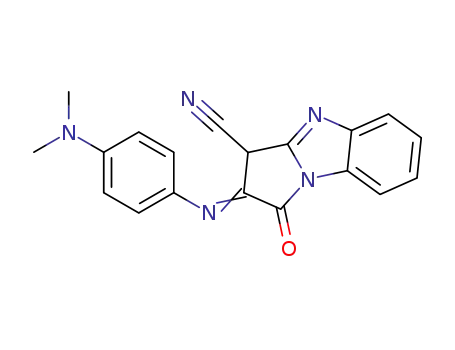 2-[(Z)-4-Dimethylamino-phenylimino]-1-oxo-2,3-dihydro-1H-benzo[d]pyrrolo[1,2-a]imidazole-3-carbonitrile