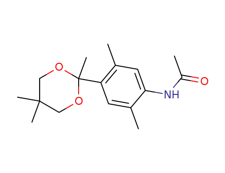 Molecular Structure of 107816-43-3 (2,5,5-trimethyl-2-(4-acetamido-2,5-dimethyl)-1,3-dioxan)