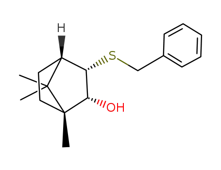 Molecular Structure of 174291-23-7 ((-)-(1R,2R)-endo-3-(benzylthio)-1,7,7-trimethylbicyclo<2.2.1>heptan-2-ol)